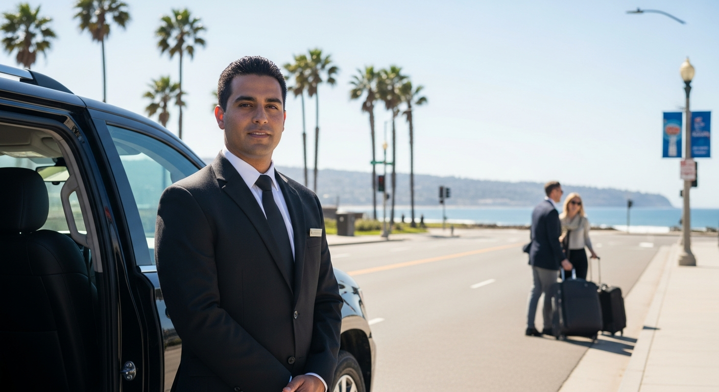 Experience Unmatched Comfort and Reliability with SD-LIMO's San Diego Chauffeur and Airport Transfers